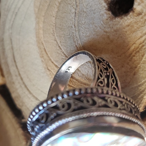 New Abalone Shell 925 Silver Ring. - Picture 14 of 14